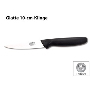 Löffler Schneidewaren Co., Löffler Schneidewaren Co. Gemüse-/Obst-/Schälmesser aus Solingen, Edelstahl, glatte 10-cm-Klinge, Gemüse-/Obst-/Schälmesser aus Solingen, Edelstahl, glatte 10-cm-Klinge