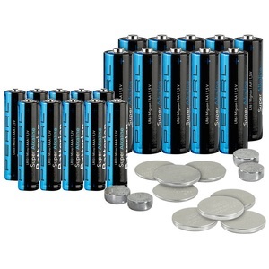Pearl, Pearl Batterie-Set 32-teilig mit Alkaline- und Lithium-Zellen, Batterie-Set 32-teilig mit Alkaline- und Lithium-Zellen