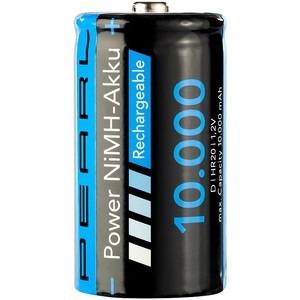 Pearl, Pearl NiMH-Akku Monozelle Typ D 10000 mAh, NiMH-Akku Monozelle Typ D 10000 mAh