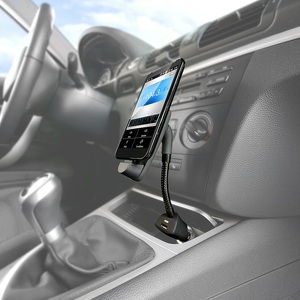 Callstel, Callstel Kfz-Smartphone-Schwanenhals-Halterung, USB-Ladeport, Micro-USB-Stecker, Kfz-Smartphone-Schwanenhals-Halterung, USB-Ladeport, Micro-USB-Stecker