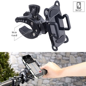Callstel, Callstel Fahrradhalterung mit Gummifixierung für Smartphones bis 13,9 cm (5,5"), Fahrradhalterung mit Gummifixierung für Smartphones bis 13,9 cm (5,5