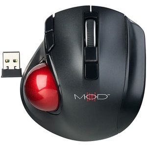 Mod-it, Mod-it Kabelloser Funk-Laser-Trackball mit 5 Tasten und Scrollrad, 1.200 dpi, Kabelloser Funk-Laser-Trackball mit 5 Tasten und Scrollrad, 1.200 dpi