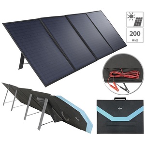 revolt, revolt Mobiles, faltbares Solarpanel, 4 monokristalline Solarzellen, 200 Watt, Mobiles, faltbares Solarpanel, 4 monokristalline Solarzellen, 200 Watt