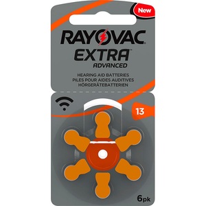 Rayovac, Rayovac - (6er Set) Extra Advanced 1.4 Volt Knopfzelle Zink-Luft Hörgerät Batterie PR48 / 13A (310mAh), Hörgeräte-Batterien 13 Extra Advanced 1,45V 310 mAh 6er-Pack