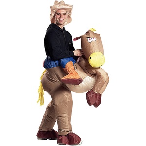 Playtastic, Playtastic Selbstaufblasendes Kostüm "Wilder Cowboy", Selbstaufblasendes Kostüm 