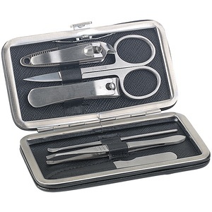 newgen medicals, newgen medicals Hochwertiges Maniküre-Set, 6-tlg., Edelstahl gebürstet, Klapp-Etui, Hochwertiges Maniküre-Set, 6-tlg., Edelstahl gebürstet, Klapp-Etui