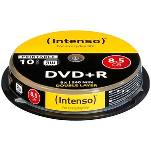 Intenso, Intenso DVD+R 8,5GB 8x Double Layer, 10er-Spindel, Intenso 4311142 DVD+R DL Rohling 8.5 GB 10 St. Spindel