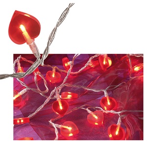 Lunartec, Lunartec Motiv-Lichterkette "Love", 20 rote Herzen, 3m, Motiv-Lichterkette 