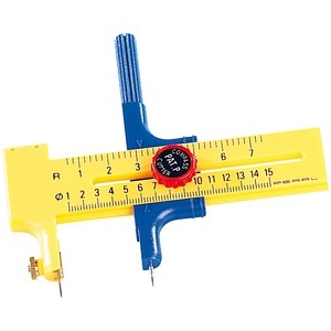 Your design, Your Design Rundschneider, 2in1-Rundschneider und Zirkel mit Ersatzklingen & -minen, bis 15 cm