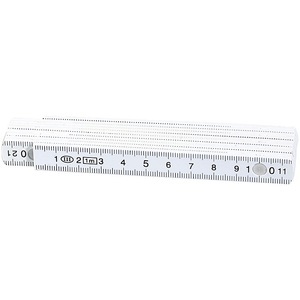 Pearl, Pearl Kunststoff-Zollstock, 1-Meter-Gliedermassstab, weiss, Kunststoff-Zollstock, 1-Meter-Gliedermassstab, weiss