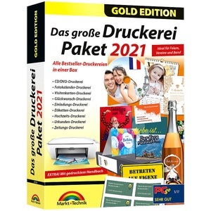 Markt & Technik, Das grosse Druckereipaket 2021 - Gold Edition / Software, Das große Druckereipaket 2021 - Gold Edition