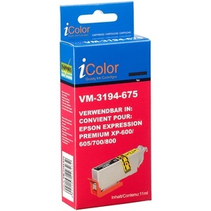 iColor, iColor Tintenpatrone für Epson (ersetzt T2631 / 26XL), photo-black, Tintenpatrone für Epson (ersetzt T2631 / 26XL), photo-black