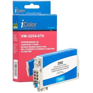 iColor, iColor Tinten-Patrone T3592 / 35XL für Epson-Drucker, cyan (blau), Tinten-Patrone T3592 / 35XL für Epson-Drucker, cyan (blau)
