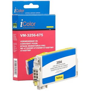 iColor, iColor Tinten-Patrone T3594 / 35XL für Epson-Drucker, yellow (gelb), Tinten-Patrone T3594 / 35XL für Epson-Drucker, yellow (gelb)