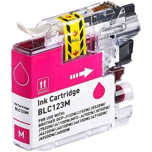 iColor, iColor Tinten-Patrone für Brother-Drucker (ersetzt LC-123M), magenta (rot), Tinten-Patrone für Brother-Drucker (ersetzt LC-123M), magenta (rot)