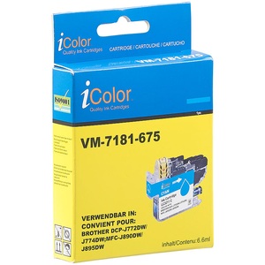 iColor, iColor Tinten-Patrone LC-3211C für Brother-Drucker, cyan (blau), Tinten-Patrone LC-3211C für Brother-Drucker, cyan (blau)