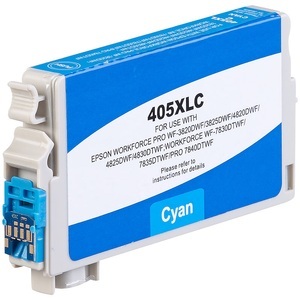 iColor, Tintenpatrone für Epson (ersetzt 405XL), Cyan, 20ml, Patrone für Epson (ersetzt 405XL), Cyan, 19 ml