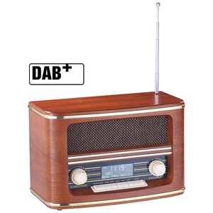 Auvisio, auvisio Digitales Nostalgie-Stereo-Radio mit DAB+, Bluetooth 3.0, FM & Wecker, Digitales Nostalgie-Stereo-Radio mit DAB+, Bluetooth 3.0, FM & Wecker