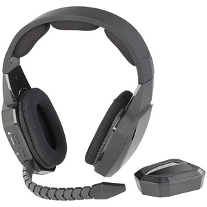 Auvisio, auvisio Kabelloses Gaming-Funk-Headset mit TOSLINK & 12-Stunden-Akku, 2,4 GHz, Digitales Gaming-Funk-Headset mit TOSLINK & 12-Stunden-Akku, 2,4 GHz