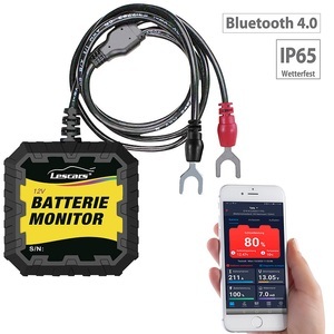 Lescars, Lescars Kfz-Batterietester und -Wächter für 12 Volt, mit Bluetooth & App, IP65, Kfz-Batterietester und -Wächter für 12 Volt, mit Bluetooth & App, IP65