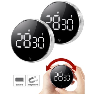 CASAcontrol, CASAcontrol Digitaler Küchen-Timer mit Drehrad, LCD-Display, Magnethalter & Alarm, Digitaler Küchen-Timer mit Drehrad, LCD-Display, Magnethalter & Alarm