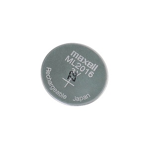 Maxell, Maxell ML2016 wiederaufladbare Li-Ion-Knopfzelle, 3 V, 25 mAh, ML2016 wiederaufladbare Li-Ion-Knopfzelle, 3 V, 25 mAh