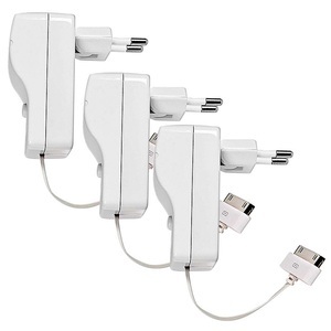 Apple Ladegerät für iPhone & iPod, Dock-Connector, Kabel ausziehbar, 3er-Set