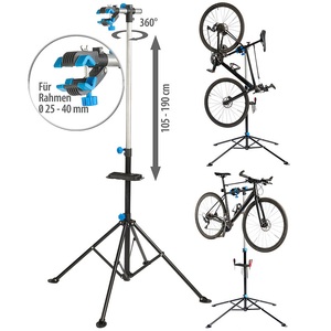 AGT, Montageständer für Fahrrad & E-Bike bis 30 kg, robuster Stahl, 360° / Fahrradständer, Montageständer für Fahrrad & E-Bike bis 30 kg, robuster Stahl, 360°