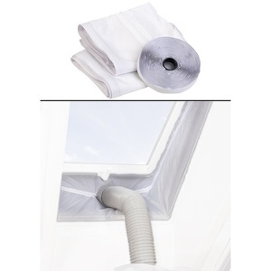 Sichler Haushaltsgeräte, Abluft-Dachfensterabdichtung für mobile Klimageräte, Montage-Klettband, Abluft-Dachfensterabdichtung für mobile Klimageräte, Montage-Klettband