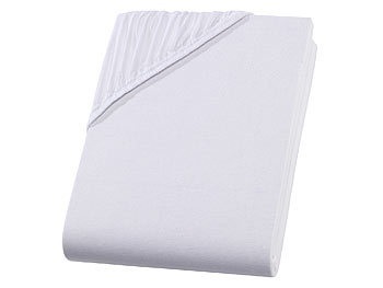 undefined, Einzelbett Qualitäts-Jersey Fixleintuch, weiss, Einzelbett Qualitäts-Jersey Fixleintuch, weiss