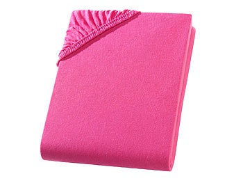 undefined, Einzelbett Qualitäts-Jersey Fixleintuch, magenta, Einzelbett Qualitäts-Jersey Fixleintuch, magenta