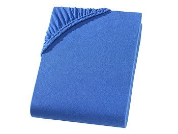 undefined, Doppelbett Qualitäts-Jersey Fixleintuch, royal