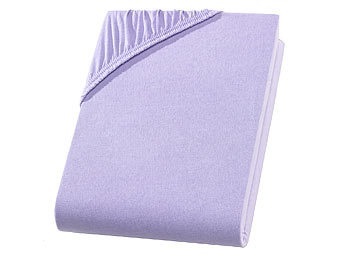 undefined, Doppelbett Qualitäts-Jersey Fixleintuch, flieder