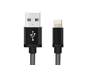 undefined, Ladekabel für Iphone (USB-Lightning) 1,0 Meter (Schwarz-Fishing-Netz), Ladekabel für Iphone (USB-Lightning) 1,0 Meter (Schwarz-Fishing-Netz)