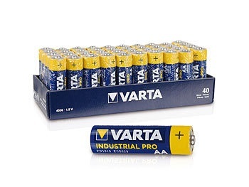 Varta, INDUSTRIAL PRO Mignon (AA) Alkaline Batterien - 40 Stück, Industrial, Batterie