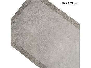 undefined, Strandbadetuch Malibu, Frottee aus 100% Baumwolle, 90x170 cm, grau