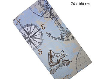 Strandbadetuch mit Anker-Print, 100% Baumwolle, 86x160 cm