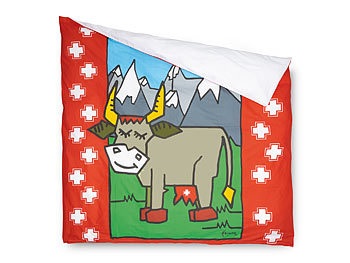 undefined, Designer Bettwäsche Kuhli Schwiiz, Duvetbezug 200x210 cm, Designer Bettwäsche Kuhli Schwiiz, Duvetbezug 200x210 cm