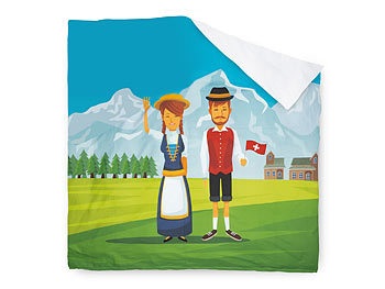 undefined, Designer Bettwäsche Vreni & Hans, Duvetbezug 200x210 cm, Designer Bettwäsche Vreni & Hans, Duvetbezug 200x210 cm