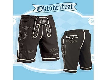 Badeshorts - Sportshorts im Trachtendesign, Grösse XL