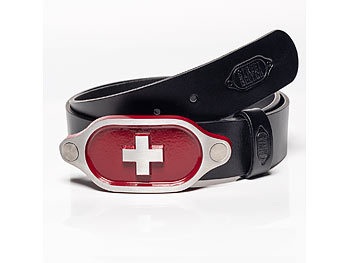 undefined, Logobelt, Gürtel, Schweizer Kreuz Hydro rot, Gurtlänge 90cm / Geschenk Herren, Logobelt, Gürtel, Schweizer Kreuz Hydro rot, Gurtlänge 90cm
