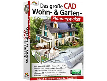 Markt & Technik, Das grosse CAD-Wohn- und Garten-Planungspaket inkl. E-Books / Architekt 3d, Das große CAD-Wohn- und Garten-Planungspaket inkl. E-Books