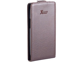 Xcase, Xcase Stilvolle Klapp-Schutztasche für Samsung Galaxy S3, braun, Stilvolle Klapp-Schutztasche für Samsung Galaxy S3, braun