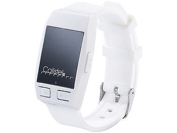 Callstel, Callstel Freisprech-Armband mit Bluetooth & Lautsprecher, weiss, Freisprech-Armband mit Bluetooth & Lautsprecher, weiss