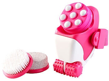 newgen medicals, newgen medicals 4in1 wasserdichtes Elektro-Hautpflege- & Massage-Set für Bad & Dusche, 4in1 wasserdichtes Elektro-Hautpflege- & Massage-Set für Bad & Dusche
