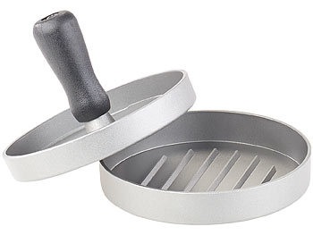 Rosenstein & Söhne, Rosenstein & Söhne Frikadellen- & Hamburger-Presse mit Antihaft-Beschichtung, Ø 12 cm, Frikadellen- & Hamburger-Presse mit Antihaft-Beschichtung, Ø 12 cm