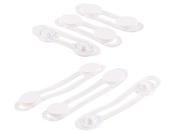 AGT, AGT 6er-Set flexible Kinder-Sicherungen f. Türen & Schubladen, transparent, 6er-Set flexible Kinder-Sicherungen f. Türen & Schubladen, transparent