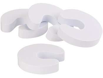 Infactory, infactory 4er-Set Schaumstoff-Türstopper, Klemmschutz, weiss, 4er-Set Schaumstoff-Türstopper, Klemmschutz, weiß