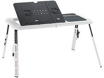 General Office, General Office Notebooktisch mit 2 USB-Lüftern, klappbar, Notebooktisch mit 2 USB-Lüftern, klappbar