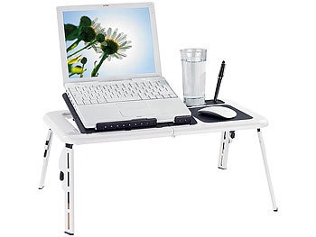 General Office, General Office Notebooktisch mit 2 USB-Lüftern, klappbar, Notebooktisch mit 2 USB-Lüftern, klappbar